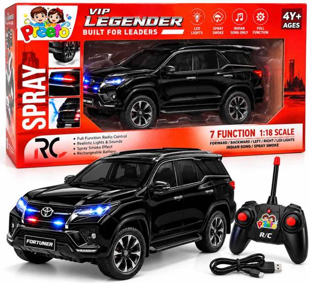 Preeto WIRELESS FORTUNER REMOTE CONTROL SUV BLACK