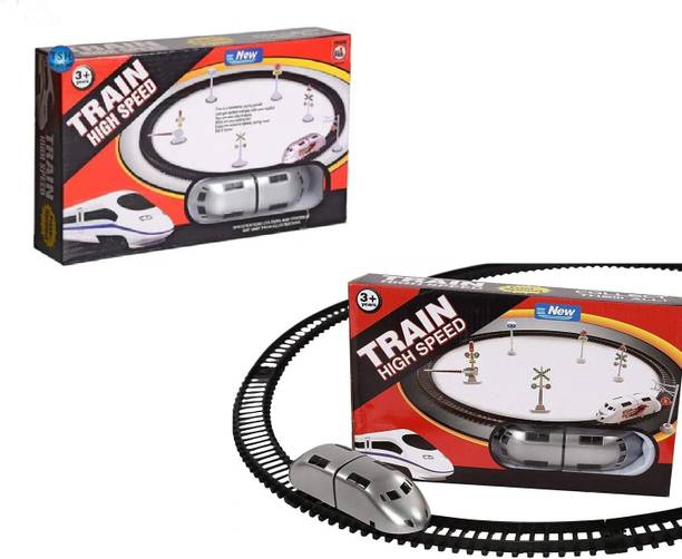 Kidzfun High Speed Bullet Train with Tracks Train Track Set Model Electric Toy Train