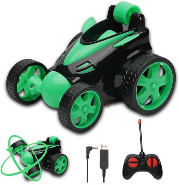 Mira Farmcraft Rechargeable Remote Control Stunt Car 360 Degree Rotating ModelCar Radio Control