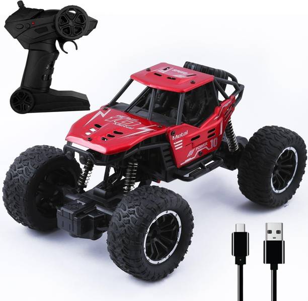VISSHI Metal Body Monster Truck for Kids | Rock Crawler 2 Wd Remote Control Car OffRoad