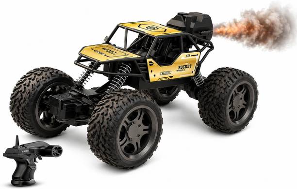 PAPASpace RC Rock Crawler 1:16 Remote Control Off Road Car Toy with Mist Spray for Kids