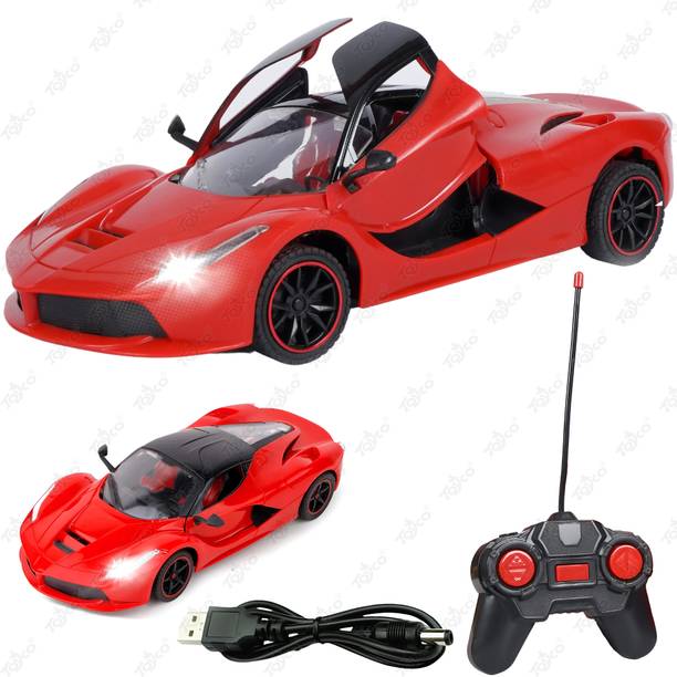 Toyco 1:16 Scale Rechargeable Super Car with Openable Doors & Lights Sports Remote Car