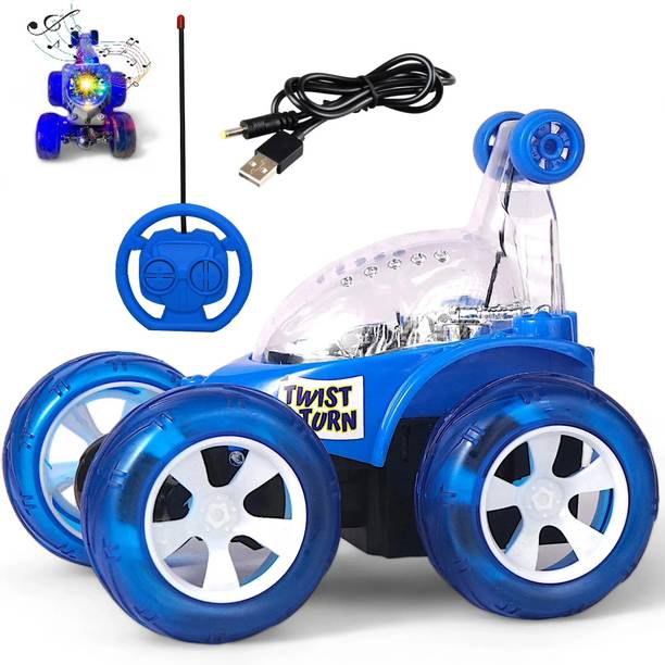 SMART BOY 360 Rechargeable Stunt Car With 3D Light and Music with USB Cable