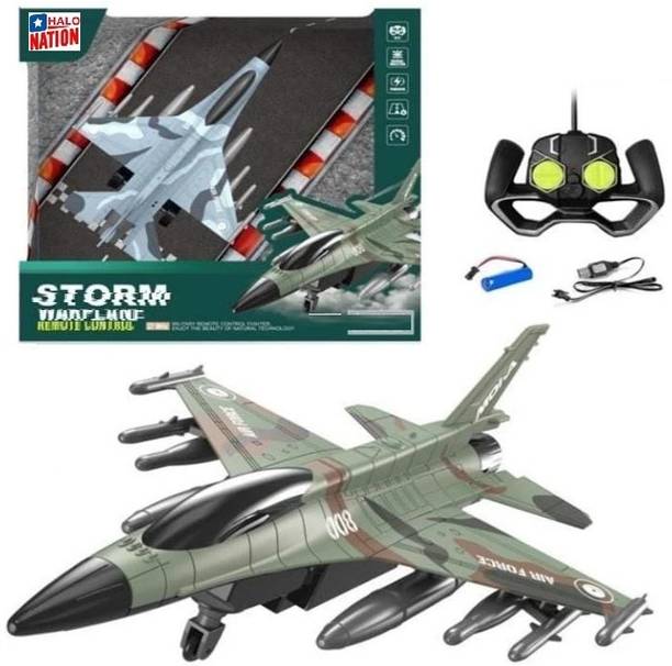 HALO NATION Storm Warplane Remote Control Fighter Plane RC Jet MIG Aircraft Remote Aeroplane