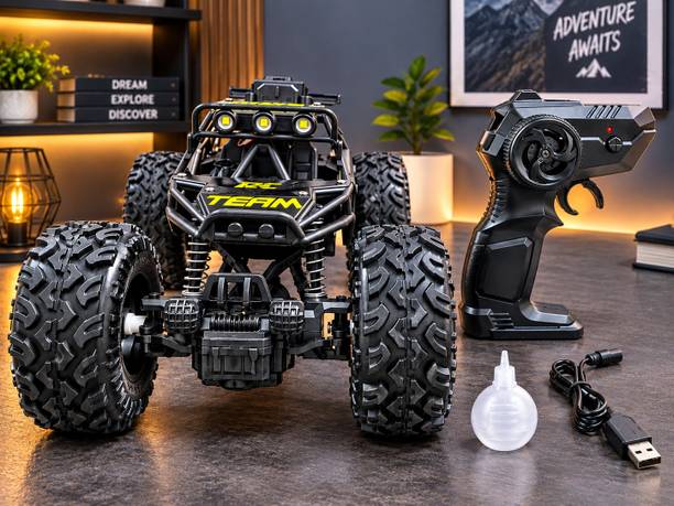 MY WONDERBOX 4X4 Rc High Speed Monster Truck For Kids | Mist Smoke Effect Rock Crawler