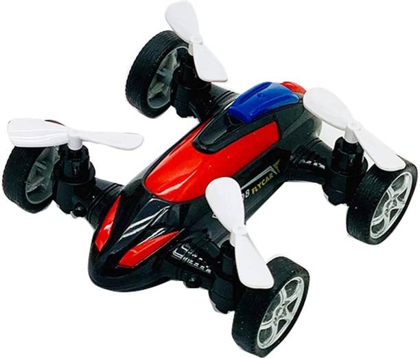 Chigy Wooh Friction Powered Drone Helicopter Style Flycar Toy Kids Gift Toys for Children