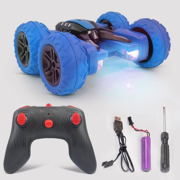 Miss & Chief kids 360 rechargeable racing double sided flip Rotating Stunt Car with Lights