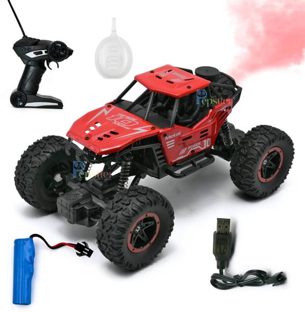 Pepstter Mist Smoke Spray 2WD 1:18 Remote Control Monster Truck Rock Crawler Climbing Car