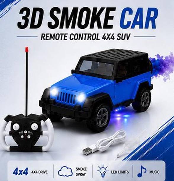 unique zone ThunderX 4X4 Extreme Off Road 3D Smoke SUV RC Car
