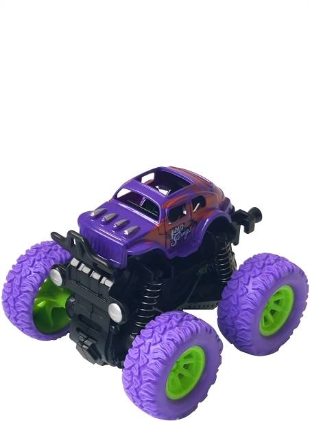 Delvin Monster truck toys car for kids 4 wheel Friction push to go speed monster truck