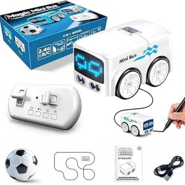 ROCKETHEART Magic mini Bus Toy, Magic Follows Line Car