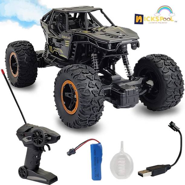 Nickspool Remote Control Monster Truck Rock Crawler Water Mist Smoke Effect Spray