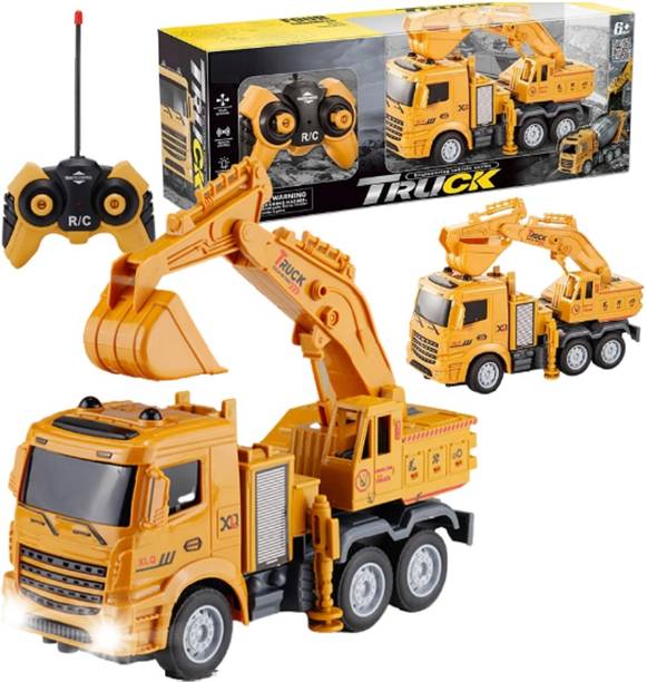 IndusBay RC remote control Excavator Truck Toy with working Head light