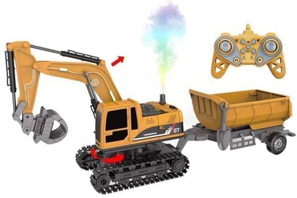 arthasya Dump Trailer Remote Control Toy with Light Effects