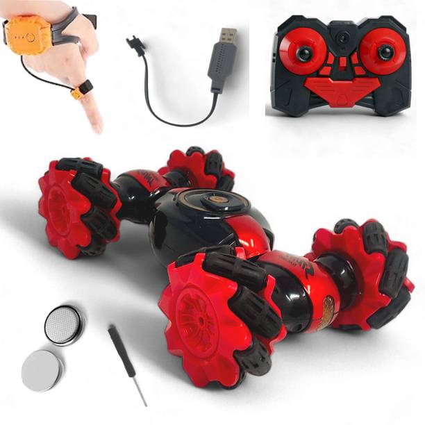 fizz Remote control hand Gesture Stunt car Red with Remote & hand Gesture watch