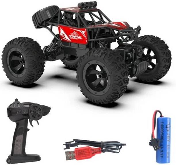 Xcillince Toys Off-Road RC Car with Smoke Exhaust Effect, High Suspension & All-Terrain Tyres