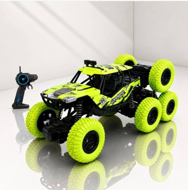 Pepstter Wheels Rock Crawler Toy | 4x4 Off-Road RC Monster Car with Soft Rubber