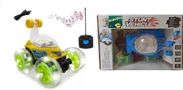 Tenmar Best Stunt Car 360° Twisting Remote Control for Kids Music ,Lights_25