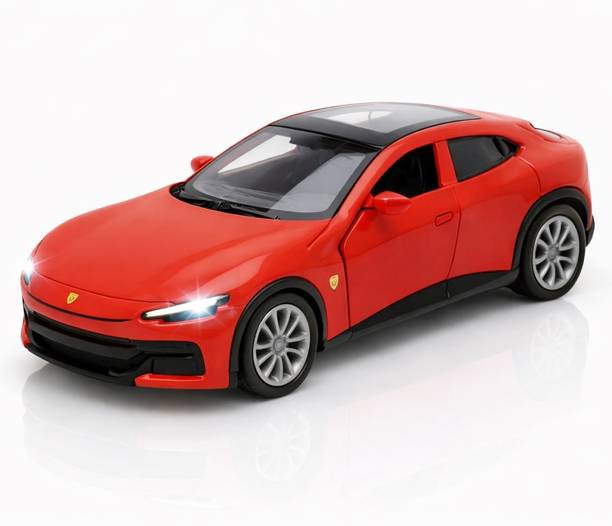 Ignite 1:36 Scale New Ferrari Toy Car Die-cast Metal Pullback with Light & Sound