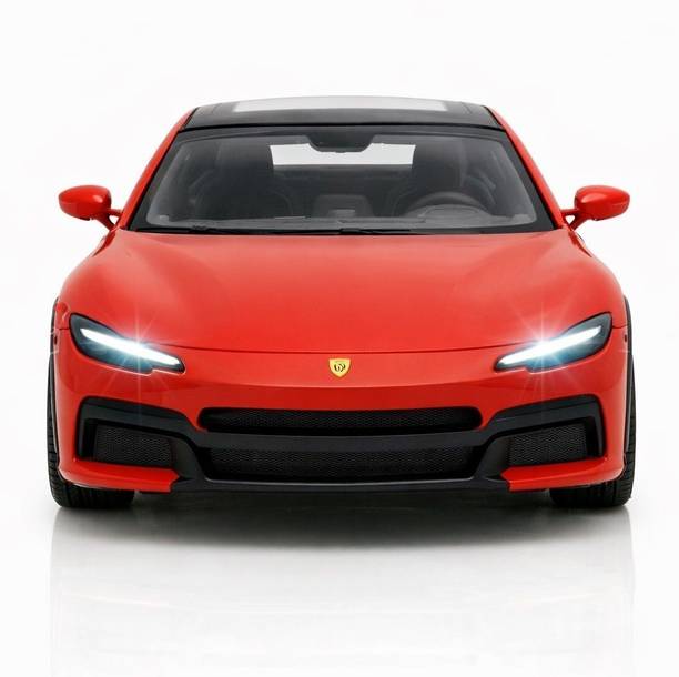 SQUIDSY 1:36 Scale New Ferrari Car Diecast Toy Metal Pullback with Light & Sound