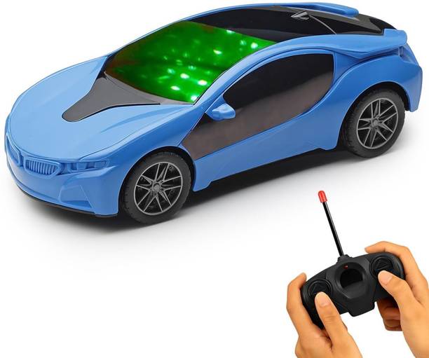 LITTLE RIDES Remote Control Chargeable 3D Famous Car with Flashing Light