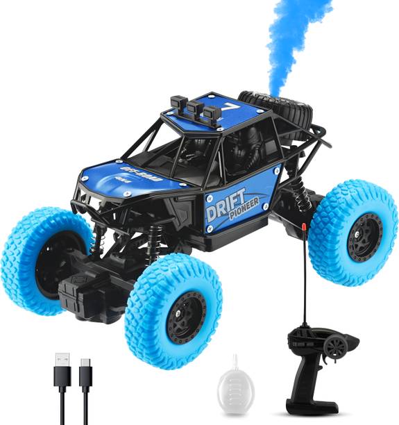 FS TOYS Rechargeable RC 4x4 Off-Road Rock Crawler with Spray Feature Toy