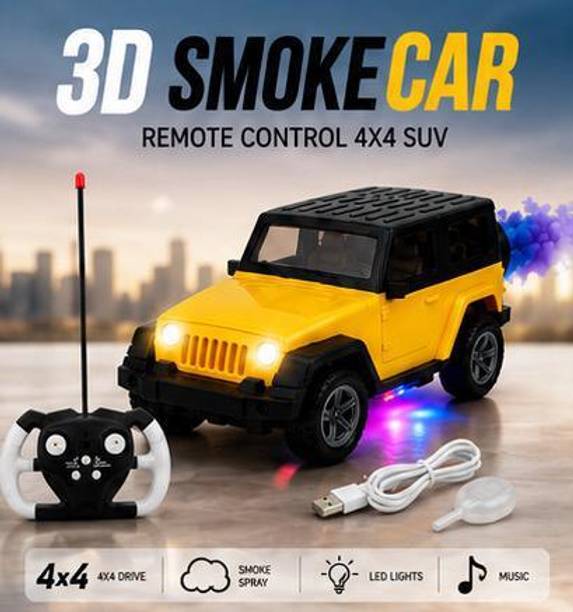 unique zone ThunderX 4X4 Extreme Off Road 3D Smoke SUV RC Car