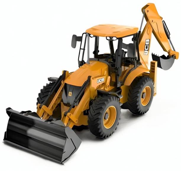 Kiddie Latest Plastic 2 in 1 JCB Construction Bulldozer Vehicle Toy For Kids