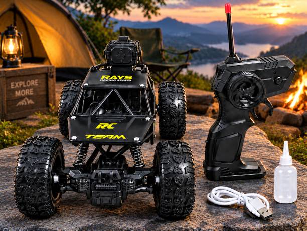 MY WONDERBOX All-Terrain 4X4 Rock Crawler Remote Control Car with Mist Spray