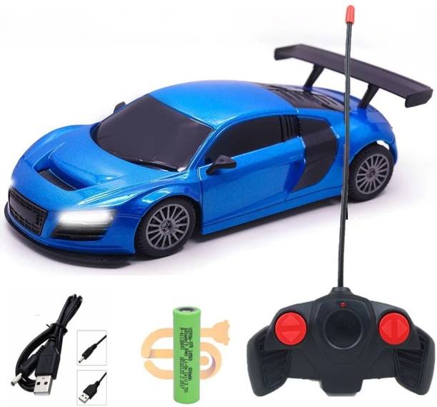 CADDLE & TOES Famous Car Remote Control 3D with LED Lights, Chargeable