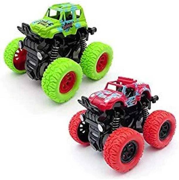 Xcillince Toys Monster Truck Cars,Push and Go Toy Trucks(Pack of 2)