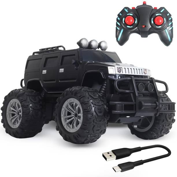 वेम्बली Rechargeable Adventure Jeep Off Roader All-Terrain & 4 Headlight Mode RC Car