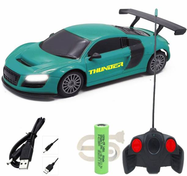 CADDLE & TOES Famous Car Remote Control 3D with LED Lights, Chargeable