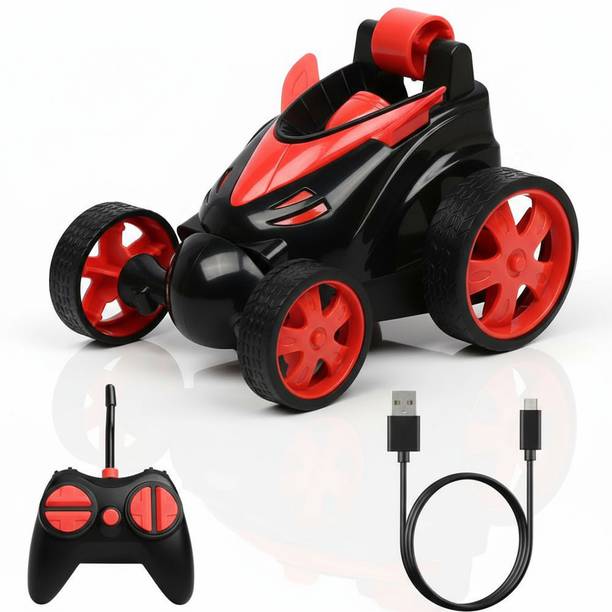 DSM Remote Control 360° Rotating Stunt Car for Kids,USB Rechargeable Car, Led light