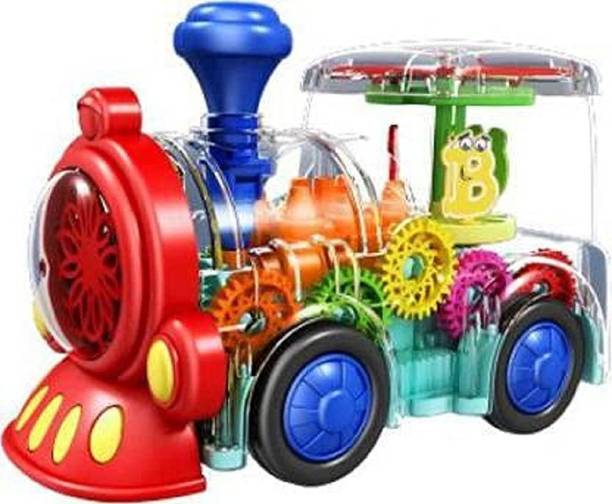 prisma collection Transparent Gear Light Train with The Function of Gear Moving