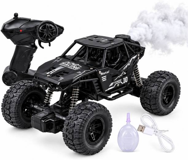 APJ enterprise Remote Control RC Drift Rock Crawler Car Toy for Kids with Smoke Effect Black