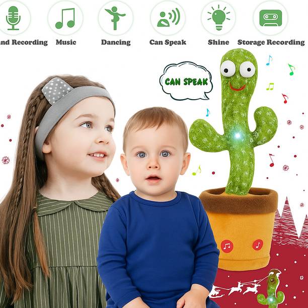 Forbuz Trendy Dancing Cactus Toy Talking Toy Dancing Cactus Voice Repeat