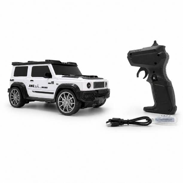 Sambaby RC SUV Car with Smoke & Music Realistic Smoke Effect with Rechargeable Battery