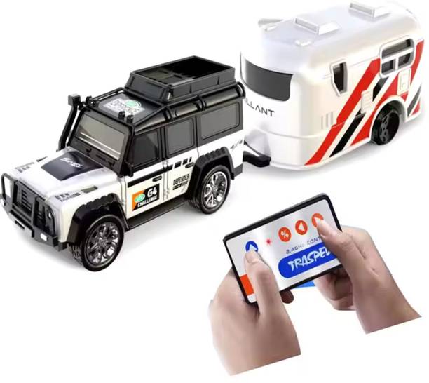 Mashes Speed RC Car Remote Control Racing Car for Kids Mini Metal Car with trailer