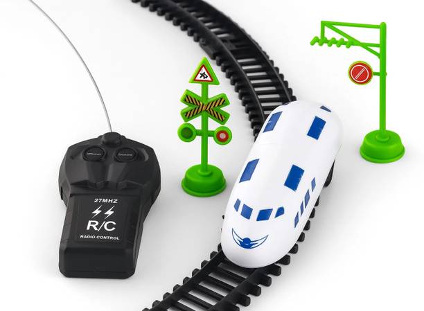XQZMEE Remote Control Vande Bharat Express Train Track Set for Kids