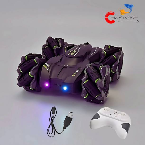 Chigy Wooh Remote Control Drift Stunt Car 360 Degree Drift Car Left Right Rotation for kid