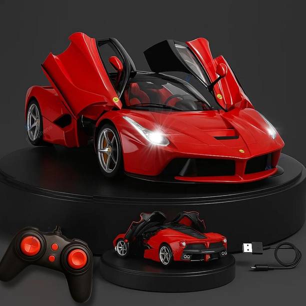 Amaflip Falcon GT Rechargeable RC Sports Car with Opening Doors and LED Lights