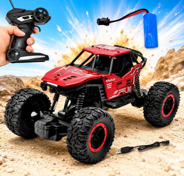 VikriDa Remote Control Car for Kids, Monster Truck Rock Crawler Climbing RC