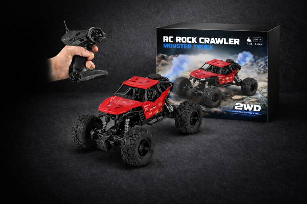 APJ enterprise Off-Road Rock Crawler Monster Truck with Mist Smoke Function Toy for Boys