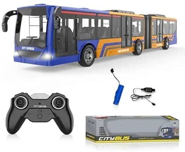 SHARNGA 2.4GHz 4 Channels Remote Control Bus - Full Function RC Model With Realistic