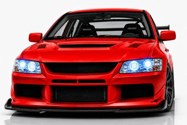 zimpaz toys Scale 1:36 Lancer Evo Alloy Diecast Toy Car Pull Back Action with Lights & Sound