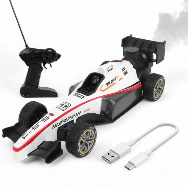 SABIRAT 1:14 Scale High-Speed Formula 1 Car with Lights, Spray, C-Type USB Charging, 4WD