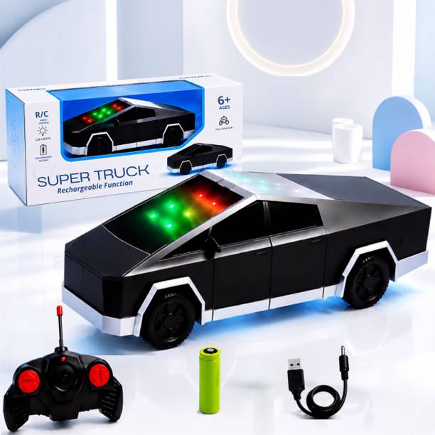 Buddynjoy Rechargeable RC Car Tesla Cyber Truck High Speed Remote Control Toy for Kids