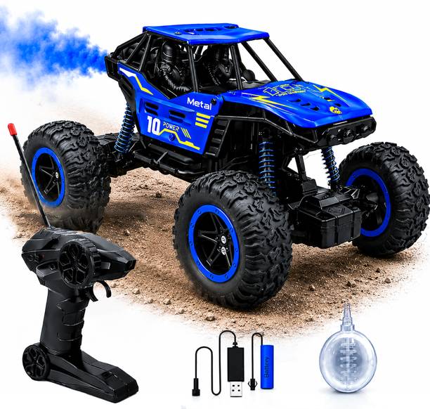 Buddynjoy Rechargeable RC Off-Road Rock Crawler 4x4 - Remote Control Car with Smoke Spray