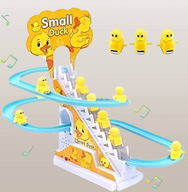 SBE Duck Slide Toy Set| Automatic Stair-Climbing Race Track| Pack Of 1